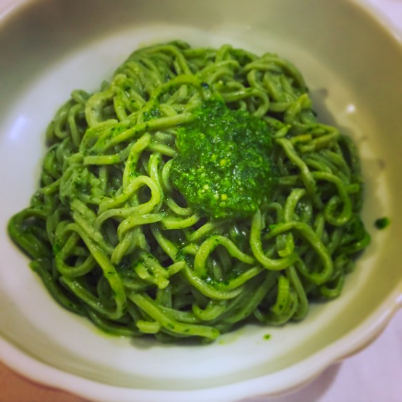 tagliolini di borragine al pesto ligurisches essen finale ligure pasta