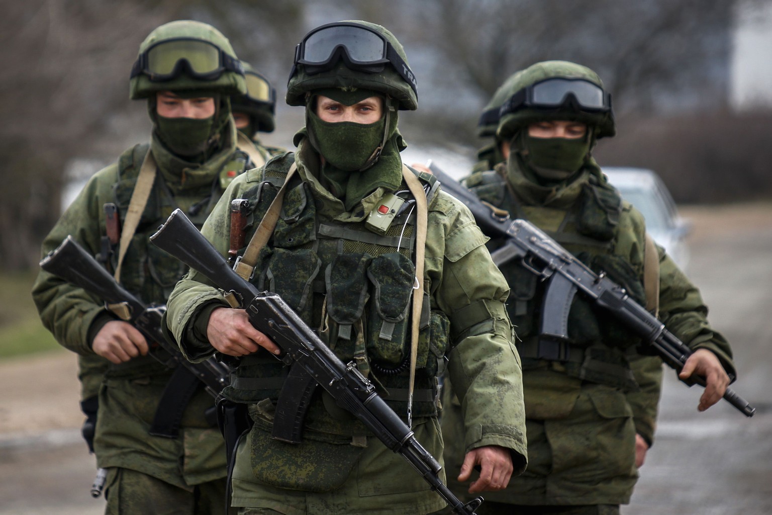 Russische Truppen auf der Krim.