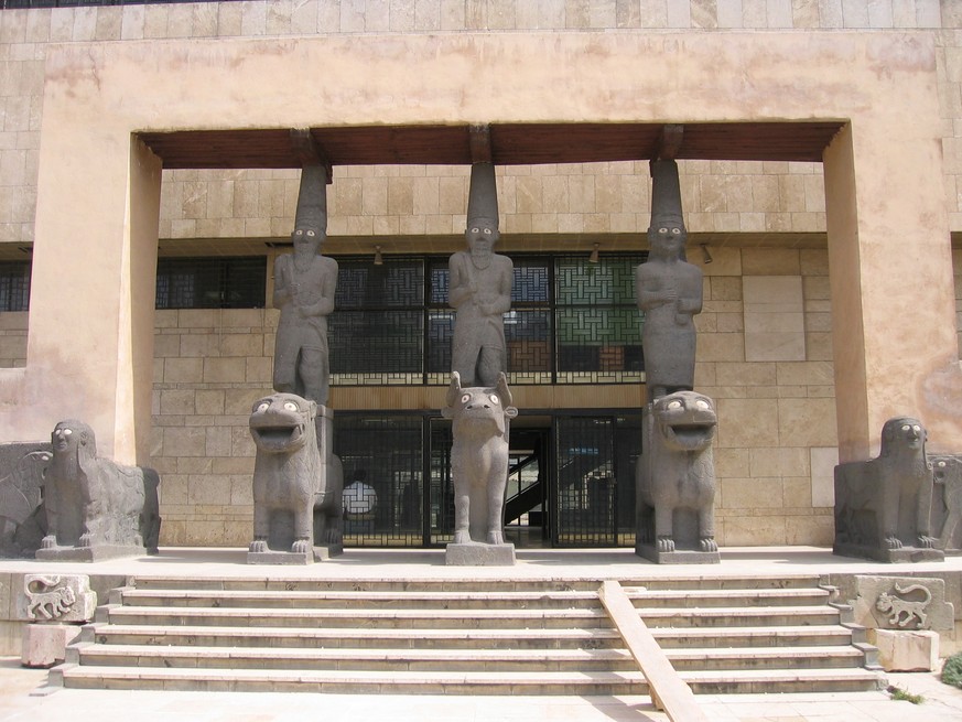 Der Eingang zum Nationalmuseum in Aleppo.