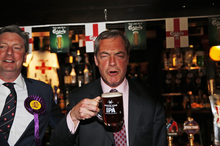 Auf ein Weiteres: Leaderfigur Nigel Farage bleibt der UKIP erhalten.&nbsp;