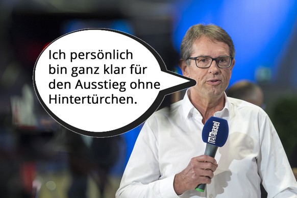 Der nicht mehr in den Nationalrat gewaehlte (CVP) bei einem Interview im Wahlforum im Kongresszentrum in Basel am Sonntag, 18. Oktober 2015. Heute finden die eidgenoessischen Wahlen 2015 in der Schwei ...