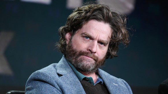 Actor/creator/executive producer Zach Galifianakis participates in the &quot;Baskets&quot; panel at the FX Networks Winter TCA on Saturday, Jan. 16, 2016, in Pasadena, Calif. (Photo by Richard Shotwel ...