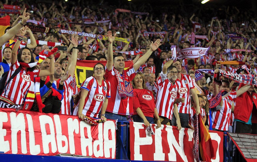 Die Euphorie der «Atléti»-Fans, hier nach dem Halbfinal-Einzug in der Champions League, kennt keine Grenzen mehr.