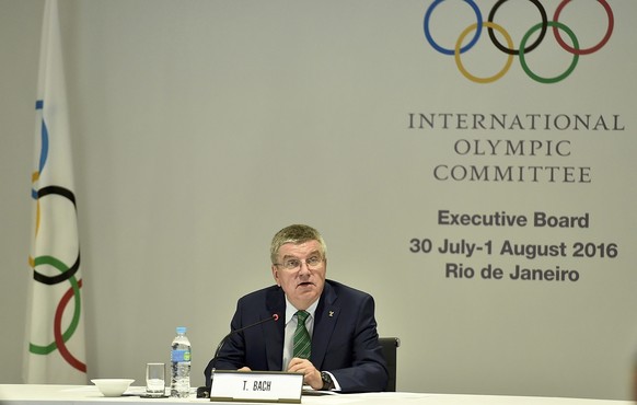 RIO DE JANEIRO, BRAZIL - JULY 30: IOC President Thomas Bach during the IOC Executive Board Meeting on July 30, 2016 in Rio de Janeiro, Brazil. REUTERS/Pascal Le Segretain/Pool