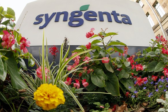 Blumengeschmückt: Das Syngenta-Hauptquartier in Basel.