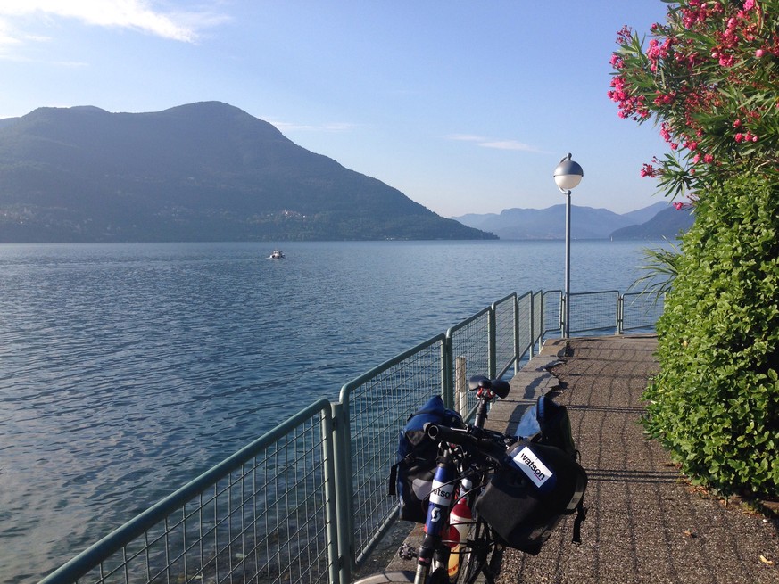 Am Lago Maggiore, dem tiefsten Punkt der Schweiz.