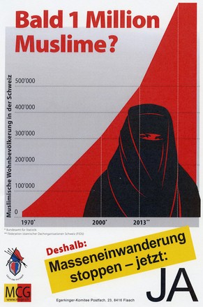 Mit diesem Plakat warb das SVP-nahe Egerkinger-Komitee für die Annahme der Masseneinwanderungsinitative.