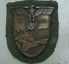Der «Krimschild» wurde deutschen Soldaten verliehen, die an der Eroberung der Krim teilgenommen hatten.