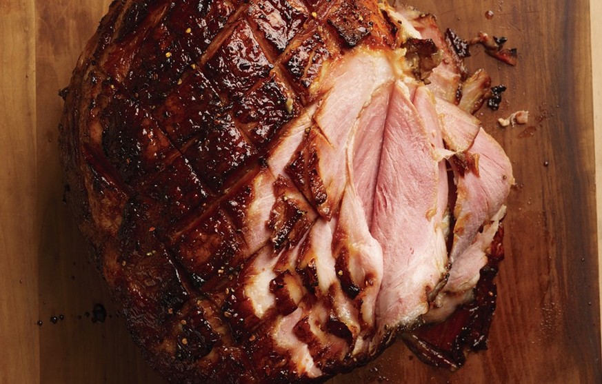 http://www.bonappetit.com/recipe/honey-and-rye-glazed-ham Schinken Weihnachtsschinken weihnachten christmas