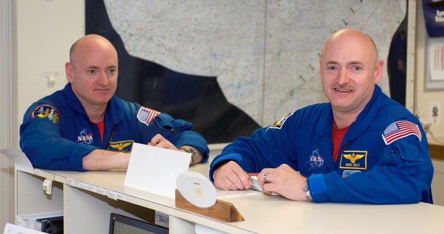 Eineiige Zwillinge: Scott (l.) und Mark Kelly.