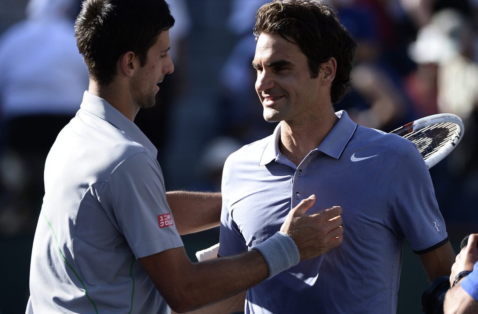 Djokovic gegen Federer: In diesem Jahr konnten beide je zwei Duelle für sich entscheiden.