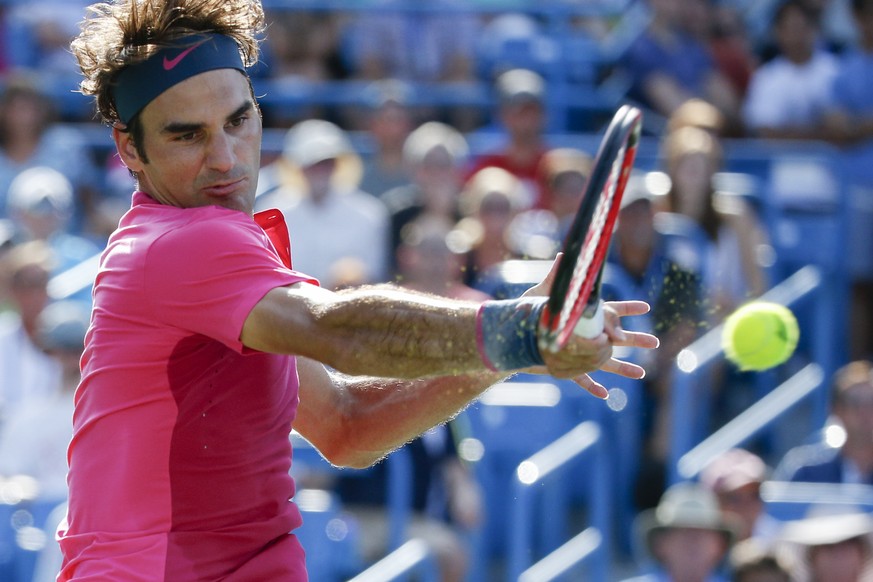 Liess Andy Murray wenig Chancen: Roger Federer in Cincinnati.