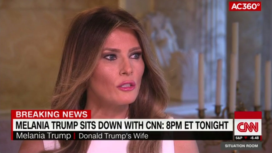 Melania Trump nahm am Montagabend auf CNN Stellung zum Skandalvideo.