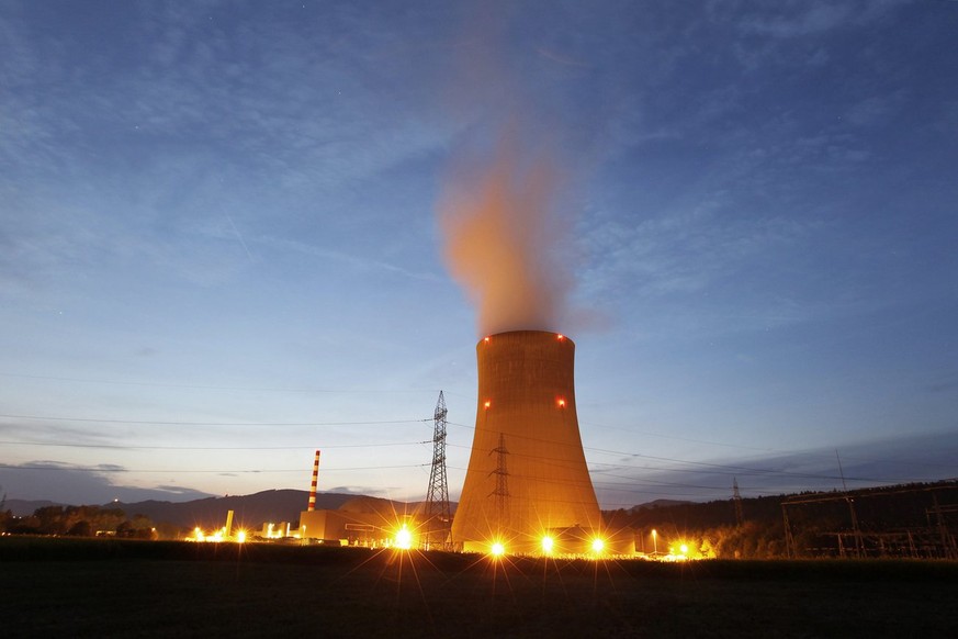 Strahlend schön: Das Atomkraftwerk Gösgen.