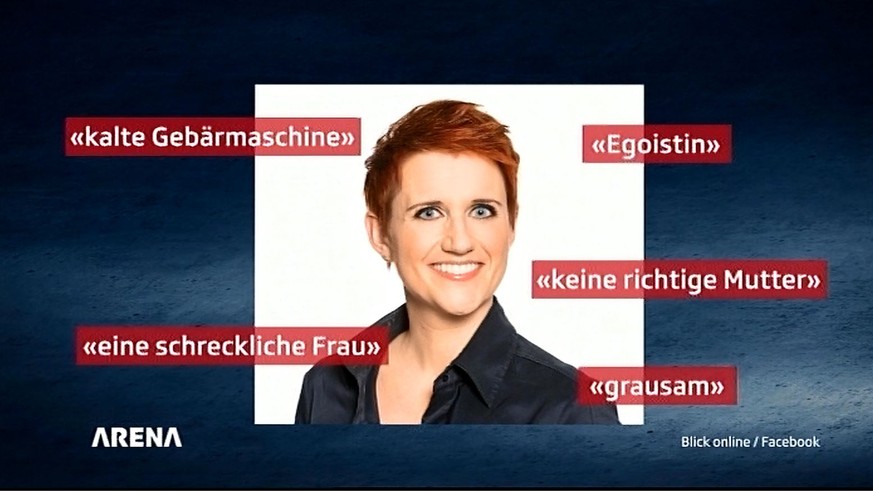 Dies musste sich SRF-Sportmoderatorin Steffi Buchli anhören, als sie drei Monate nach der Geburt ihres Kindes wieder arbeiten ging. Denkt so die Schweiz? Darüber wurde in der «Arena» diskutiert.&nbsp;