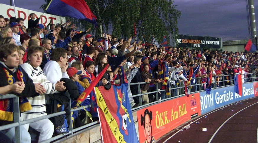 Weniger Grund zur Freude hatten die FC Basel-Fans am Samstag, 2. Oktober auf der Schuetzenmatte in Basel beim Fussball NLA-Meisterschaftsspiel des FC Basel gegen Yverdon-Sports, welches die Basler mit ...