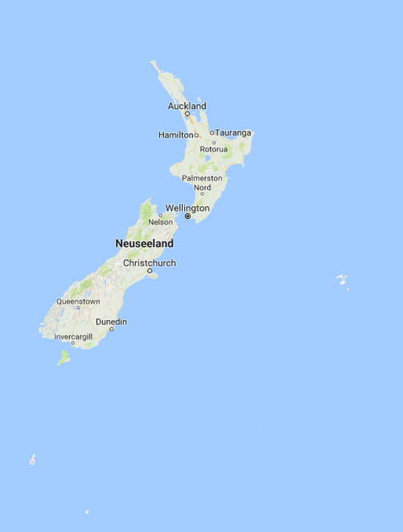 Neuseeland Google Maps