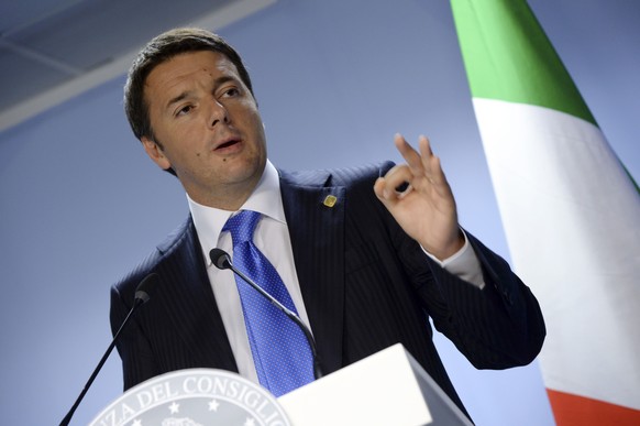 Italiens Regierungschef Renzi wird die Ratspräsidentschaft führen.
