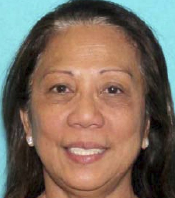 This undated photo provided by the Las Vegas Metropolitan Police Department shows Marilou Danley. Danley, 62, returned to the United States from the Philippines on Tuesday night, Oct. 3, 2017, and was ...