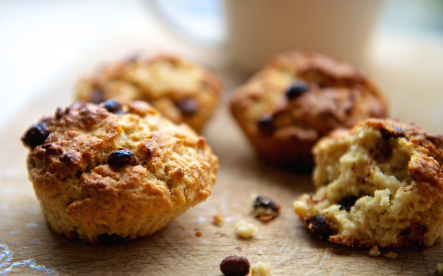 Scones – mit Schoko-Bonus! Rezept hier.