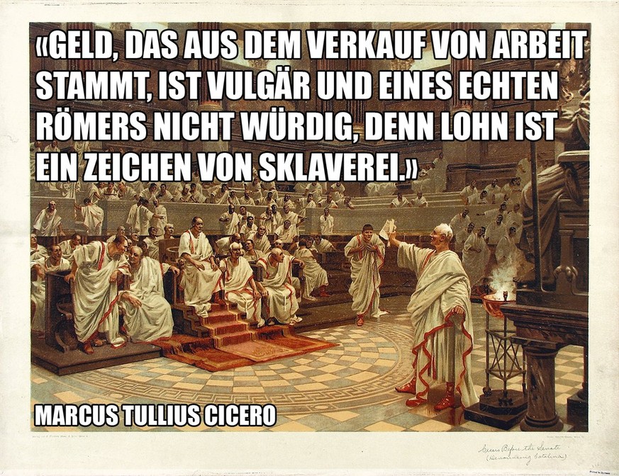 Wer im alten Rom adlig war, betrieb Politik und wer Politik betrieb, war adlig. Die Ämter waren unbezahlt und nur wer ein ausreichendes Vermögen besass, konnte sich die politische Laufbahn leisten.