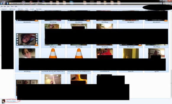 Ein Screenshot von Nacktbildern auf 4chan, inzwischen sind die Links nicht mehr aufrufbar.