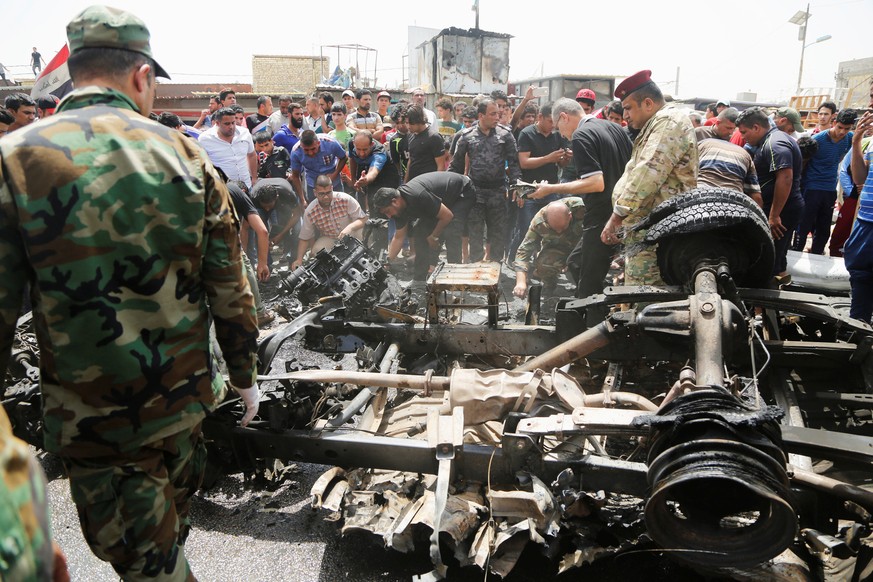 Ein Bombenanschlag im Bagdader Stadtteil Sadr City riss am Mittwoch viele Menschen in den Tod.