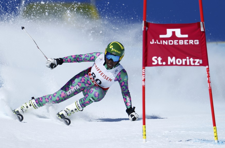 Alpine Skiing - FIS Alpine Skiing World Championships - Women&#039;s Giant Slalom - St. Moritz, Switzerland - 16/2/17 - Kenya&#039;s Sabrina Simader in action. REUTERS/Denis Balibouse TPX IMAGES OF TH ...