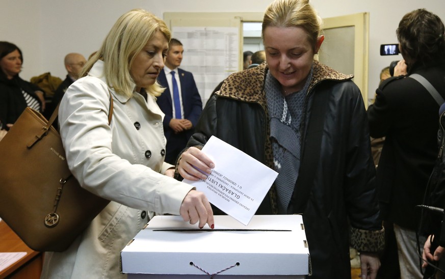Urnengang in der kroatischen Hauptstadt Zagreb: Beobachter erwarten eine hohe Wahlbeteiligung.