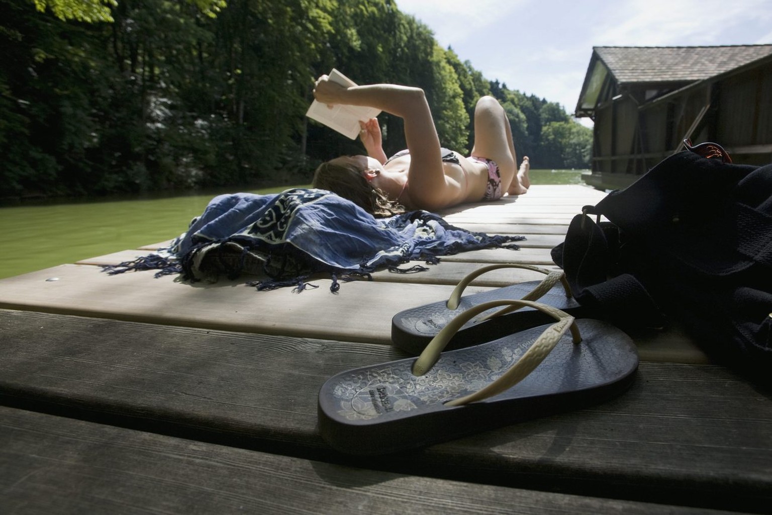 In den St.Galler Bäder hatte es diesen Sommer viel Platz.