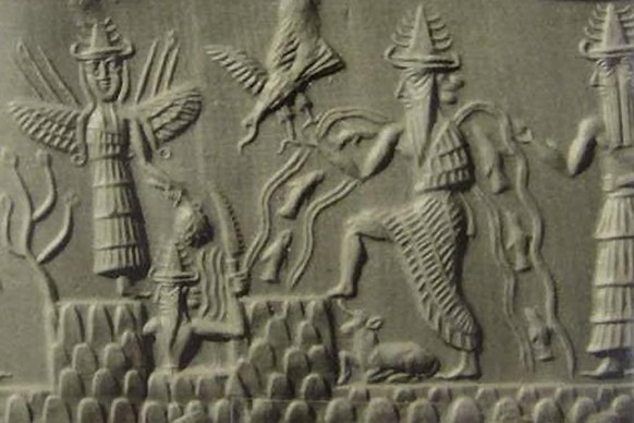 Enki Sumerische Gottheit http://ww15.b-id.com/603548-sumerian-god-enki