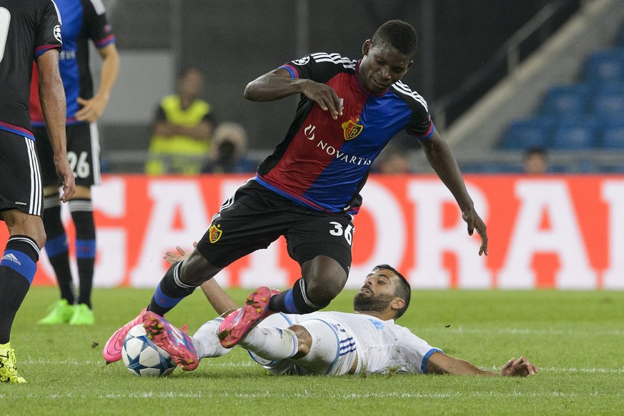 Breel Embolo wurde gegen Maccabi Tel Aviv hart angegangen.