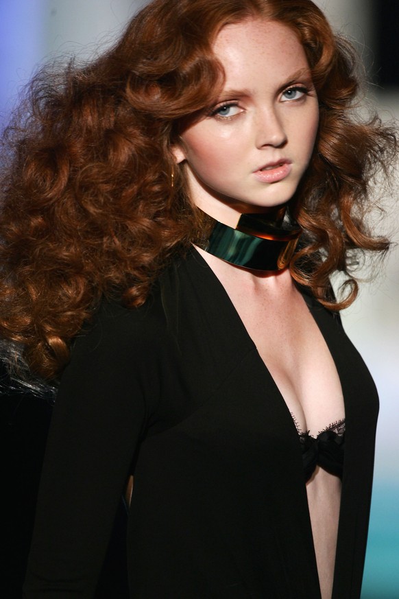 File - 12 September 2012: British model Lily Cole announced today that she gave birth to a baby girl named Wylde. Father is her boyfriend Kwame Ferreira. MILAN, ITALY - SEPTEMBER 30: Model Lily Cole w ...