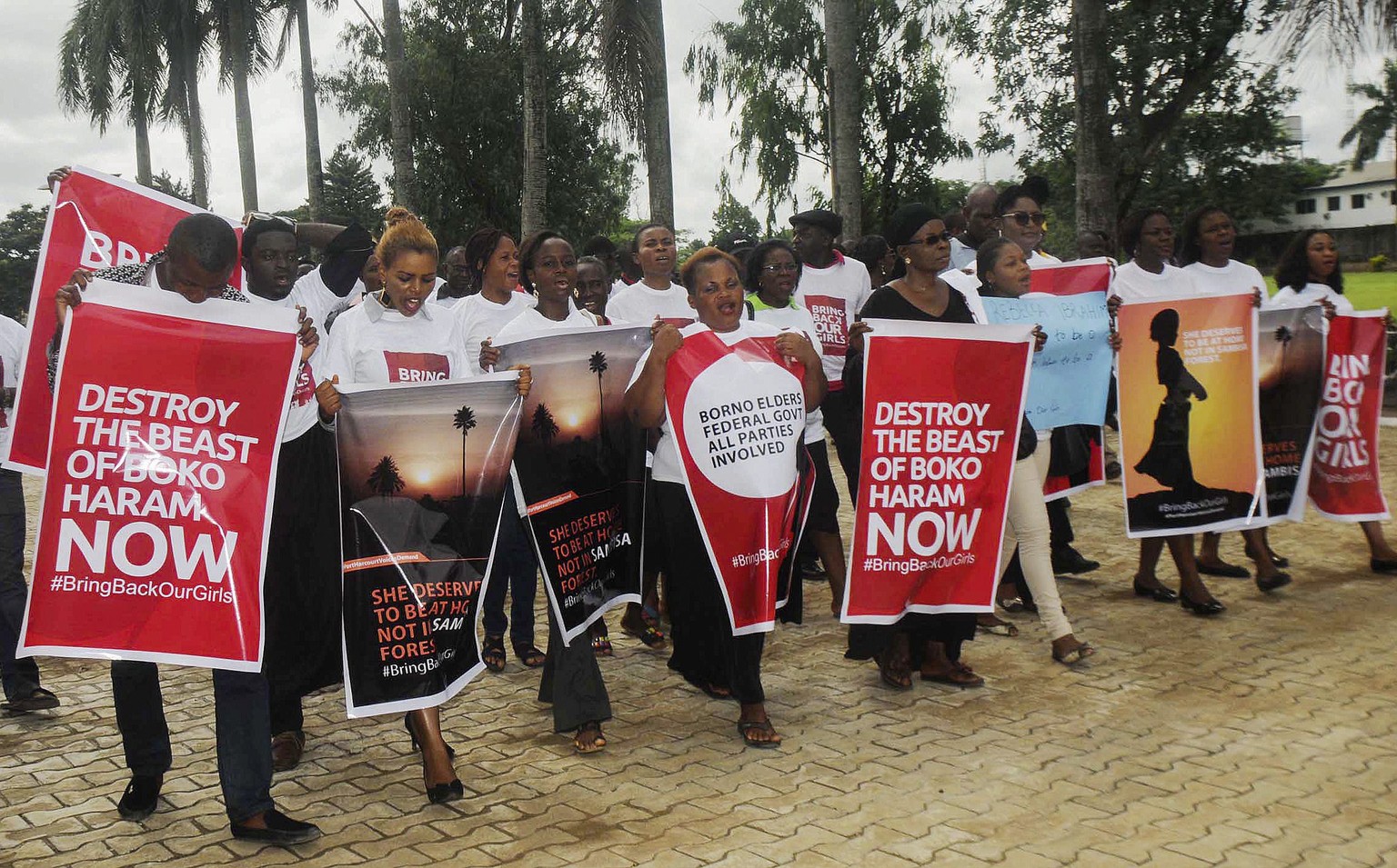 Protestdemo gegen Boko Haram in der Hafenstadt Port Harcourt.