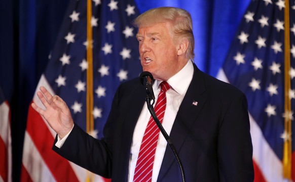 Republican Presidential candidate Donald Trump speaks in Youngstown, Ohio, Monday, Aug. 15, 2016. (AP Photo/Gerald Herbert)