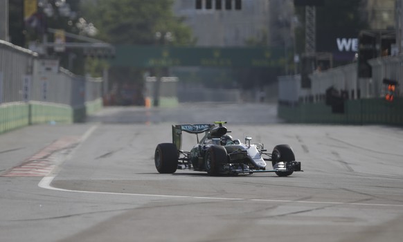 Nico Rosberg: Alleine auf weiter Flur.