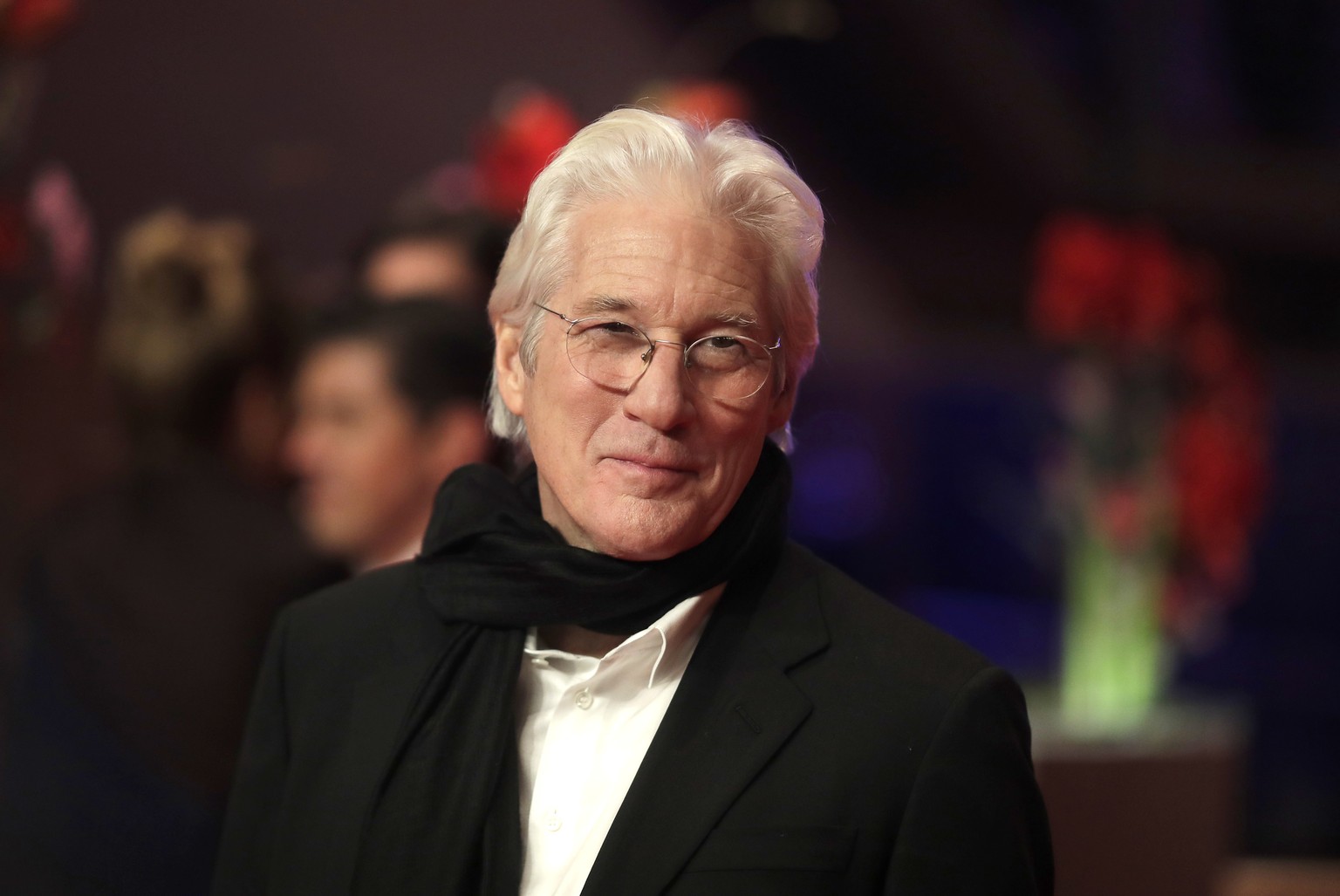 Actor Richard Gere arrives on the red carpet for the film &#039;The Dinner&#039; during the 2017 Berlinale Film Festival in Berlin, Germany, Friday, Feb. 10, 2017. (AP Photo/Markus Schreiber)