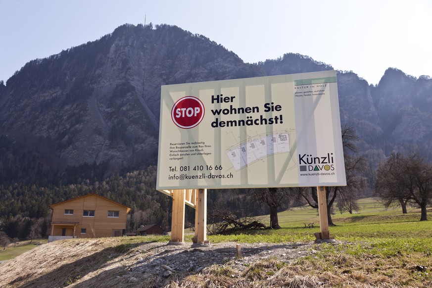 Projekt für eine Einfamilienhaus Überbauung an sonniger Hanglage in Igis im Churer Rheintal – verdichtetes Bauen ist auch für Hans Geiger notwendig.