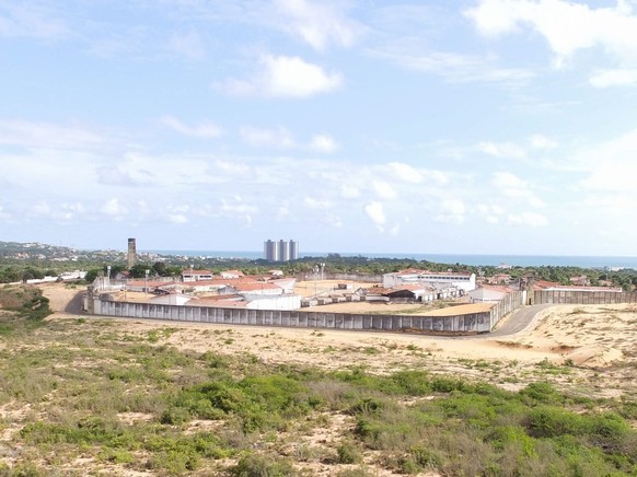 epa05719480 General view of the Alcaçuz prision in Natal, northeast of Brazil, on 15 January 2017. Brazilian Military Police has retaken control of the state penitenciary of Alcaçuz, in Nisia Floresta ...