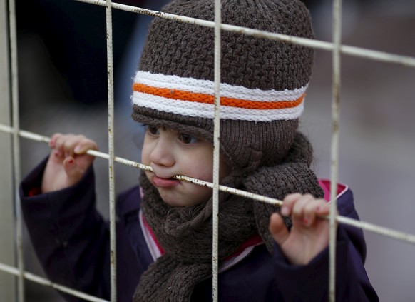 Syrisches Flüchtlingskind an der Grenze zur Türkei.