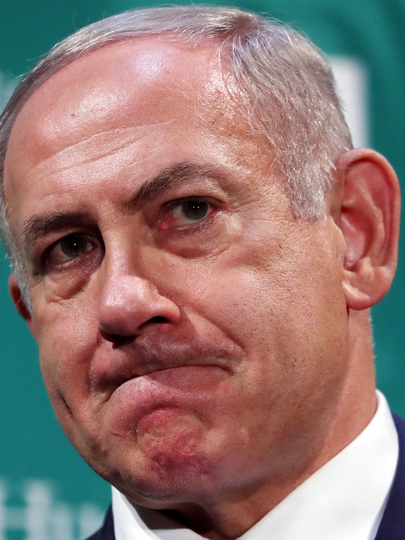 Israeli Prime Minister Benjamin Netanyahu delivers remarks at the Hudson Institute's Herman Kahn Award Ceremony at the Plaza Hotel in Manhattan, New York, U.S., September 22, 2016. REUTERS/Andrew ...