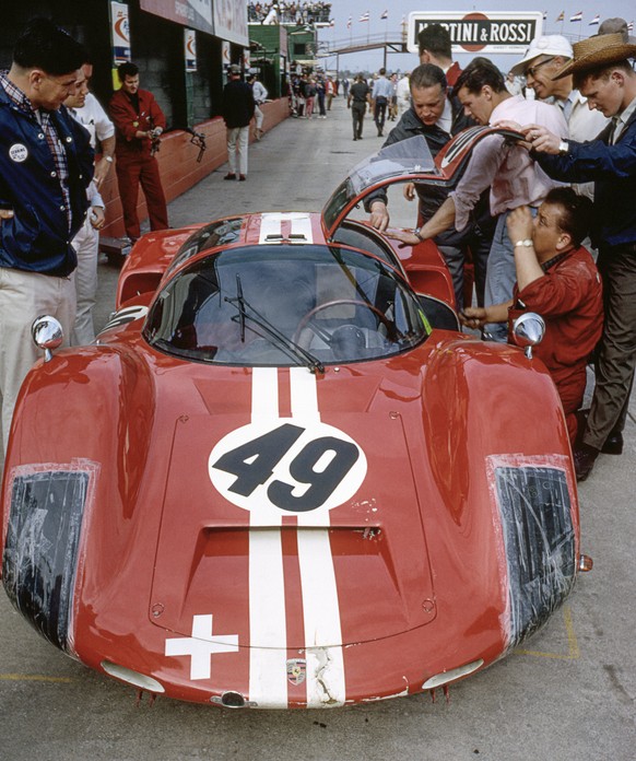 1966, Sebring, 12 Hours of Endurance: Der Porsche 906 von Jo Siffert und Charles Vögele.