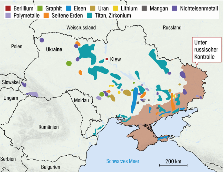 Nachrichten Linkding Die Bodenschätze der Ukraine.