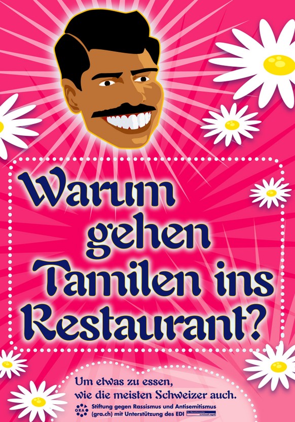 Plakat gegen rassistische Vorurteile (2003).