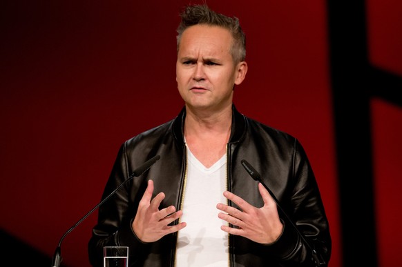 epa04986720 The vice president of Amazon studios , Roy Price, speaks during the opening of the Munich Media Days at the international Congress Center in Munich, Germany, 21 October 2015. The Munich Me ...
