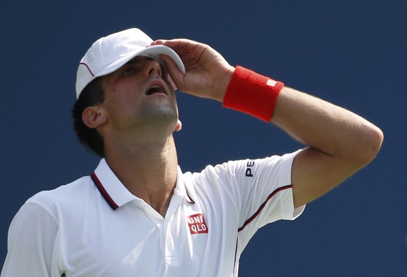 Novak Djokovic ist unzufrieden mit sich.