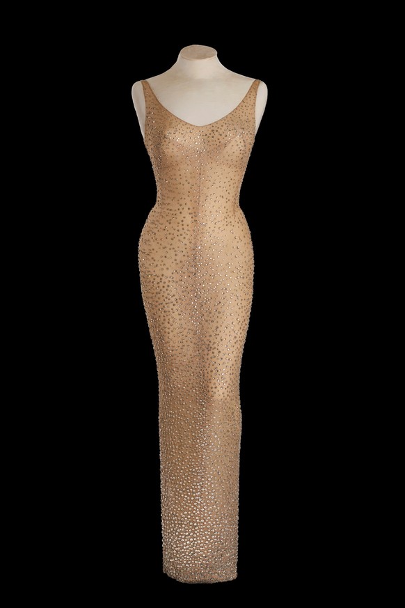 Happy Birthday Mr. President Marilyn Monroe Dress is pictured in this photo provided by Julien&#039;s Auctions. Julien&#039;s Auctions/Handout via REUTERS ATTENTION EDITORS - THIS IMAGE WAS PROVIDED B ...