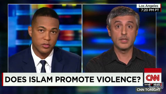 CNN-Moderator Don Lemon (links) erzürnt Reza Aslan mit seinen Einwürfen.&nbsp;