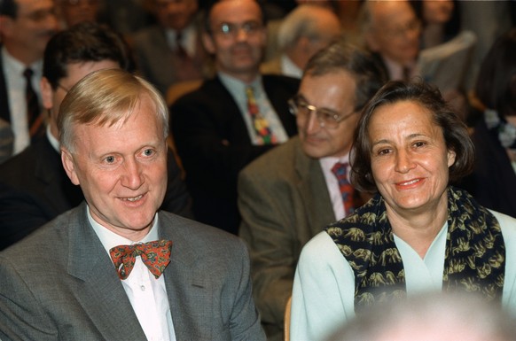 Martin Ebner zusammen mit seiner Ehefrau an der SBG-Generalversammlung von 1996.
