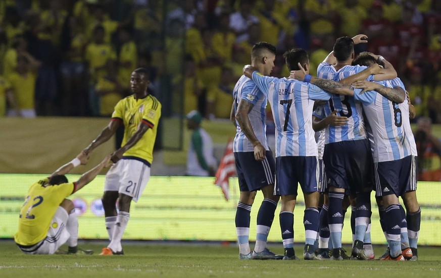 Die Argentinier freuen sich über ihren ersten Sieg in der laufenden WM-Qualifikation.